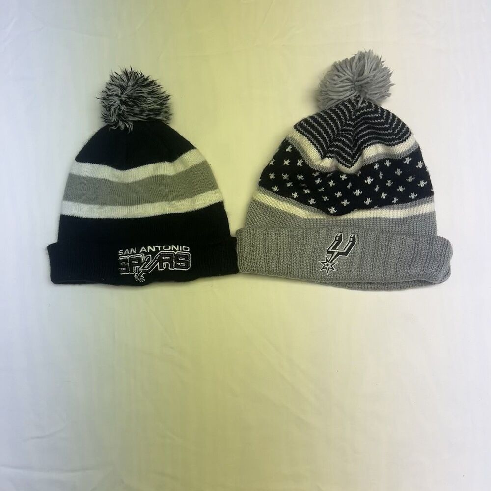 San Antonio Spurs Beanies Set of 2 Mitchell & Ness Hardwood Classics NBA